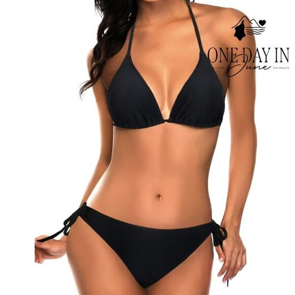 Tempt Me Halter Tie Back Tie Side Bikini Swimsuit Size 22W - Picture 1 of 6